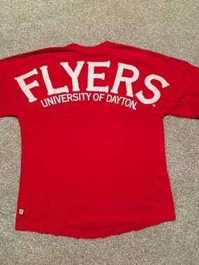 University of Dayton Flyers Venley Red Long Sleeve Shirt Small